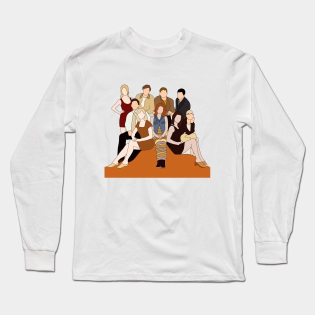 Melrose place cast Long Sleeve T-Shirt by aluap1006